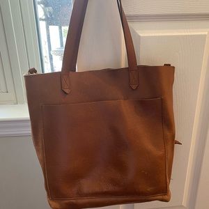 Madewell Medium Leather Transport Tote